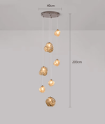 Lustre contemporâneo para escada