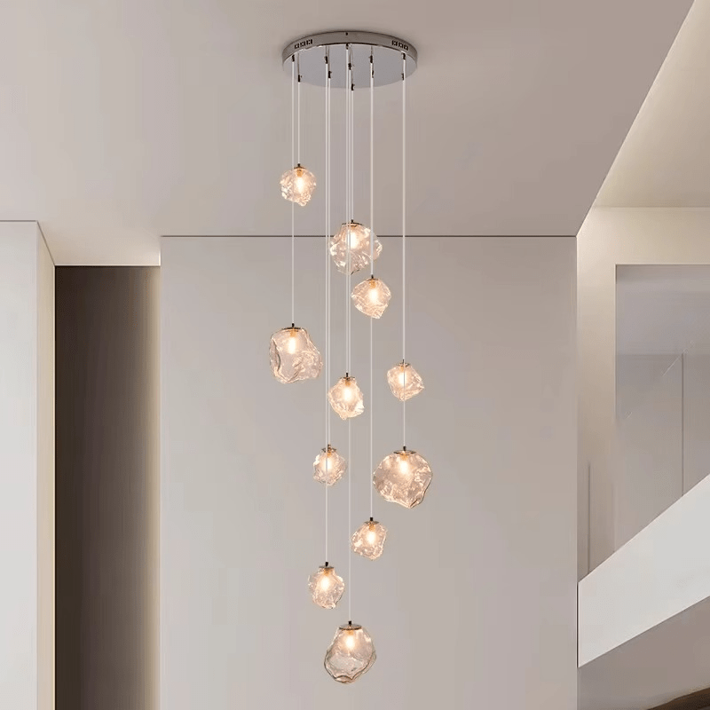 Lustre contemporâneo para escada