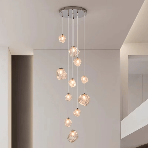 Lustre contemporâneo para escada