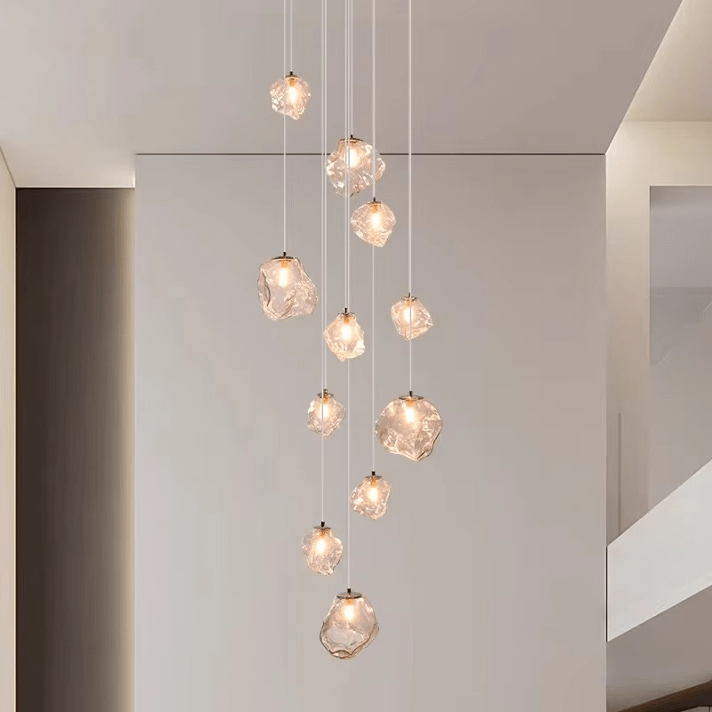 Lustre contemporâneo para escada