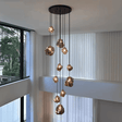 Lustre contemporâneo para escada