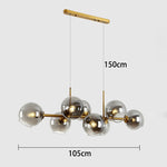 Lustre contemporâneo para mesa de refeição C
