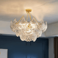 Lustre de Concha Suave Redondo: 3 camadas - Diâmetro 80cm*H38cm ø31.5"*H14.96"