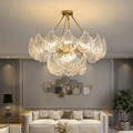Lustre de Concha Suave Redondo - Diâmetro 80cm*H38cm ø31.5"*H14.96"