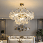 Lustre de Concha Suave Redondo - Diâmetro 80cm*H38cm ø31.5"*H14.96"