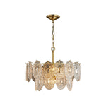 Lustre de Cristal em Relevo com 5 a 7 Cabeças Diâmetro 49cm*H25cm