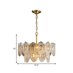 Lustre de Cristal em Relevo com 5 a 7 Cabeças