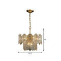 Lustre de Cristal em Relevo com 5 a 7 Cabeças