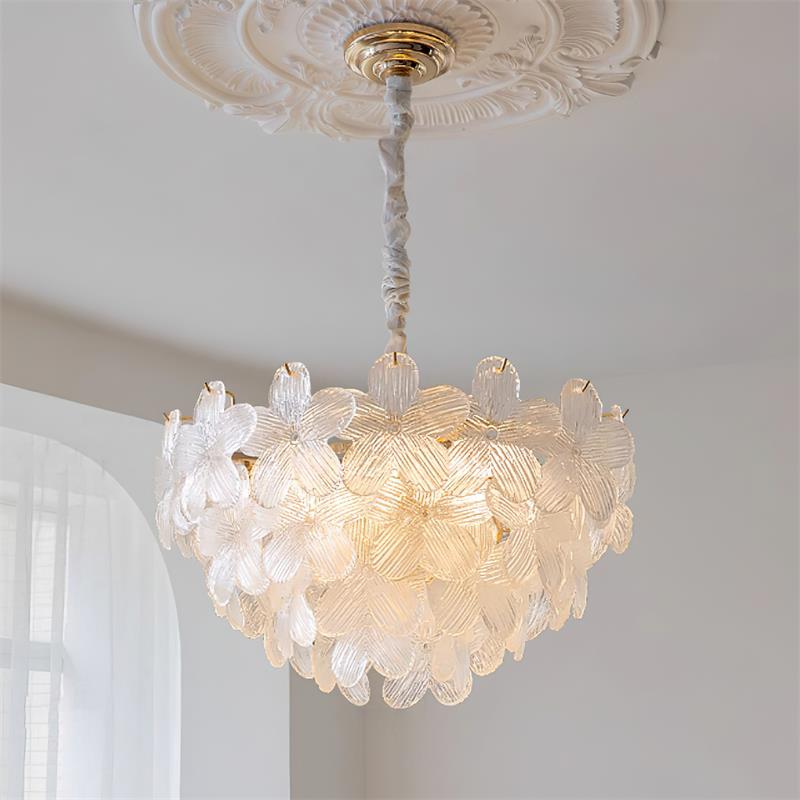 Lustre de Flores Treviso Transparente