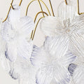 Lustre de Flores Vintage em Vidro Pintado para Sala de Estar