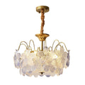 Lustre de Flores Vintage em Vidro Pintado para Sala de Estar
