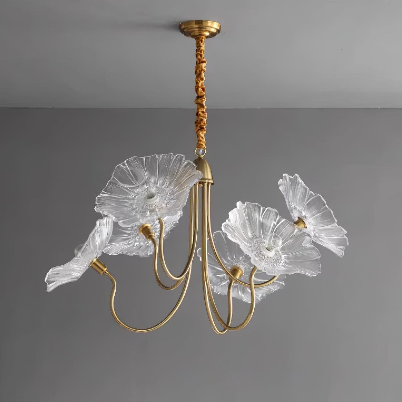 Lustre de Flores em Vidro Murano