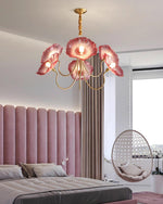 Lustre de Flores em Vidro Murano