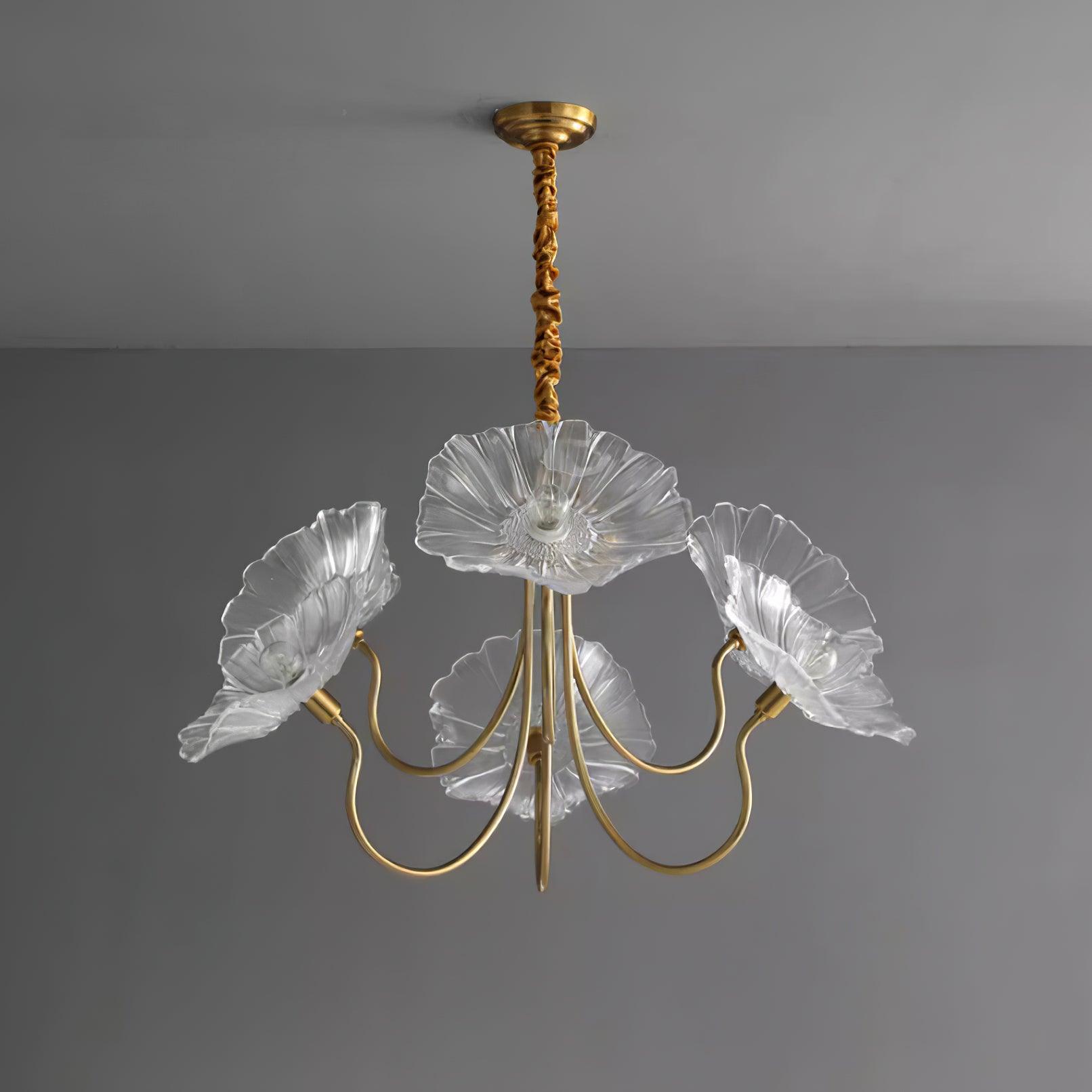 Lustre de Flores em Vidro Murano