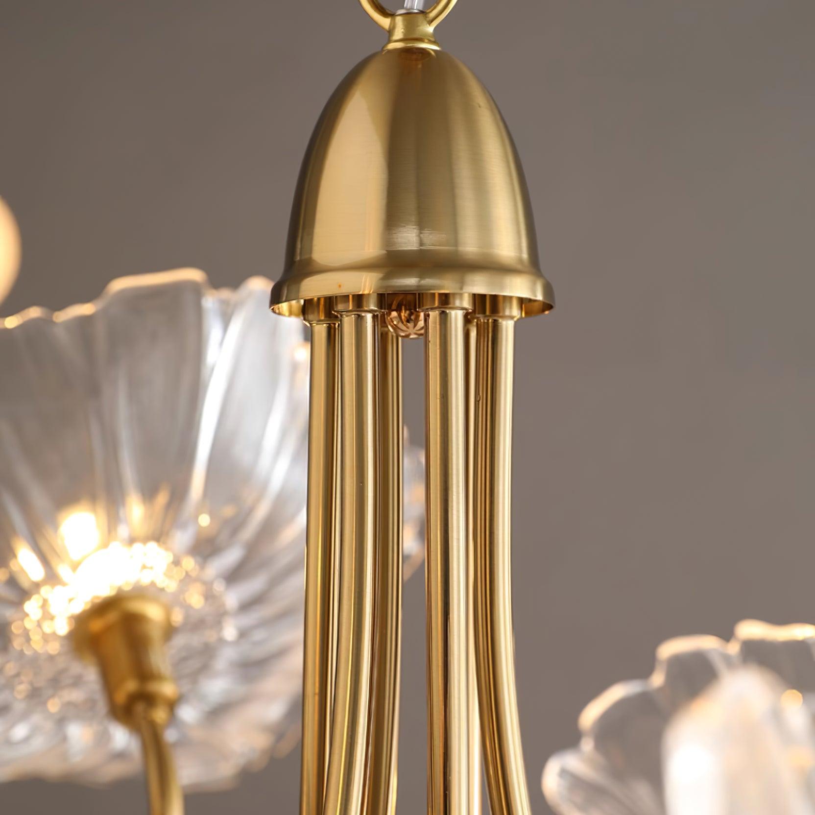 Lustre de Flores em Vidro Murano