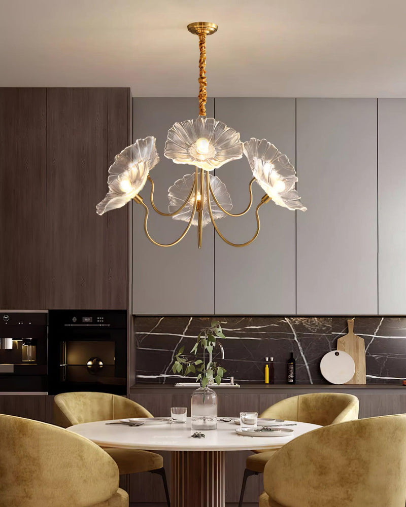 Lustre de Flores em Vidro Murano