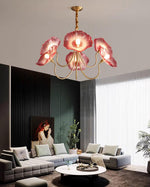 Lustre de Flores em Vidro Murano
