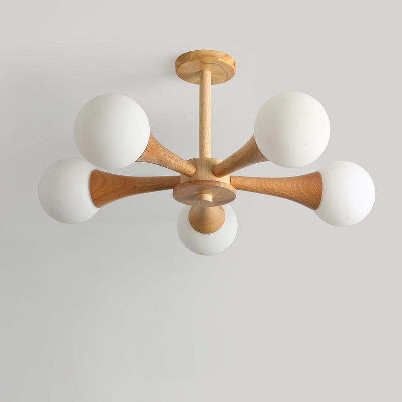 Lustre de Madeira Escura