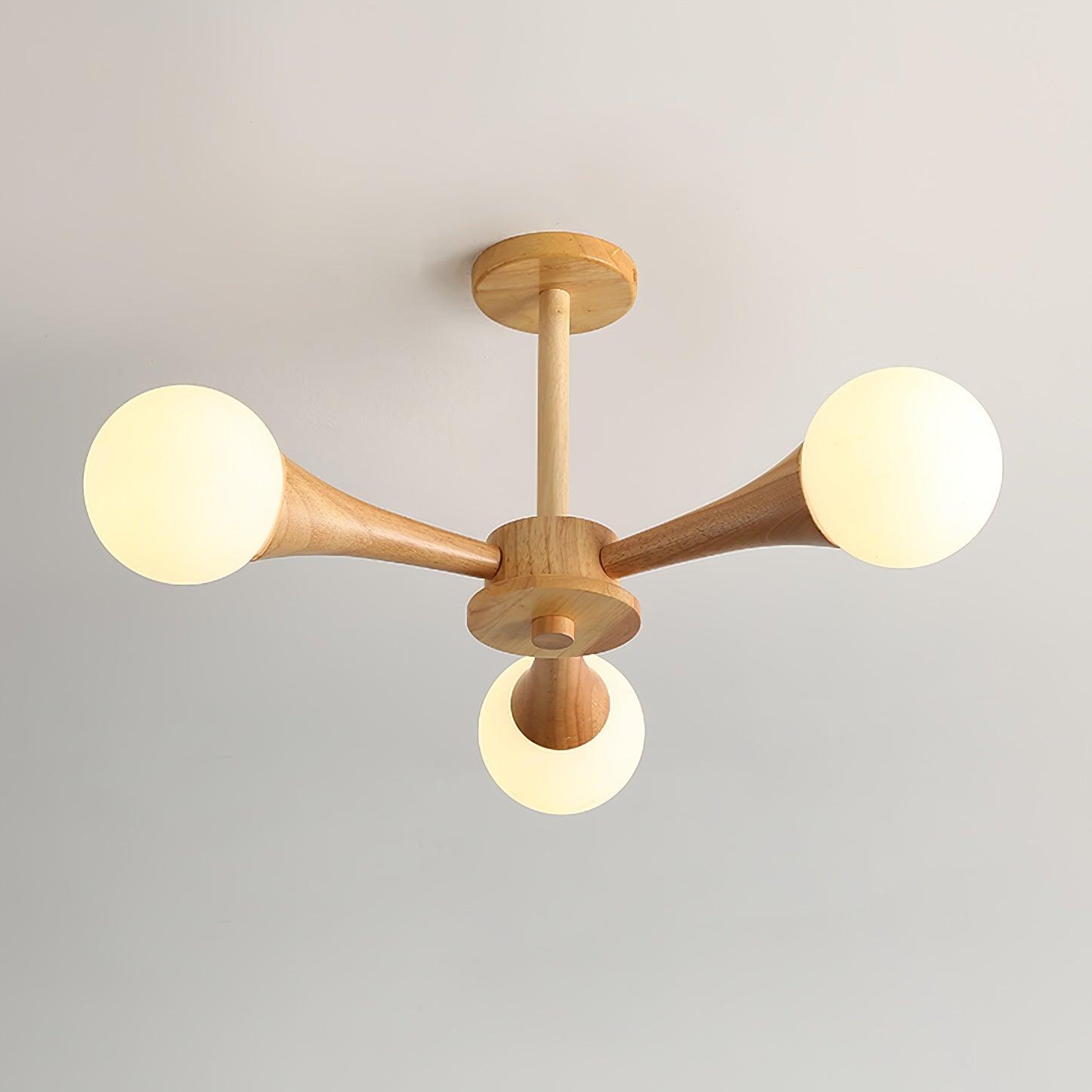 Lustre de Madeira Escura