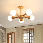 Lustre de Madeira Escura