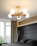 Lustre de Madeira Escura