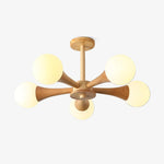 Lustre de Madeira Escura