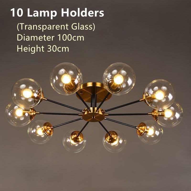 Lustre de Rotor 10 Copos - Transparente