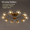 Lustre de Rotor 10 Copos - Transparente