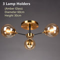 Lustre de Rotor 3 Copos - Âmbar