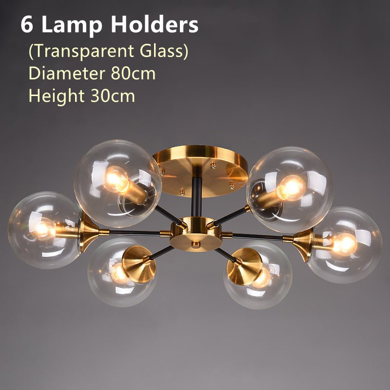 Lustre de Rotor 6 Copos - Transparente