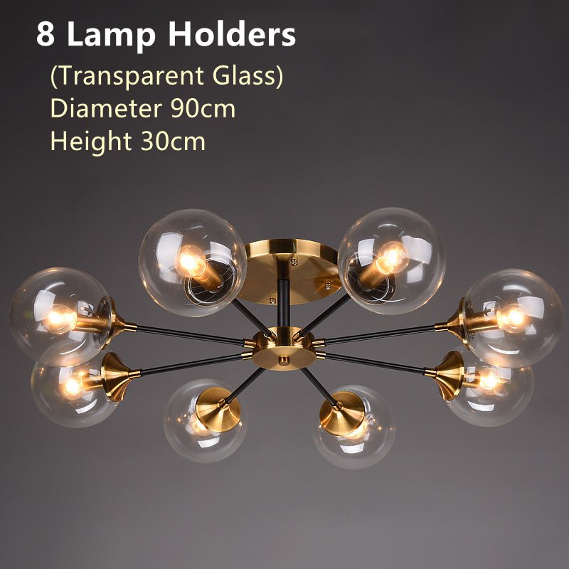Lustre de Rotor 8 Copos - Transparente