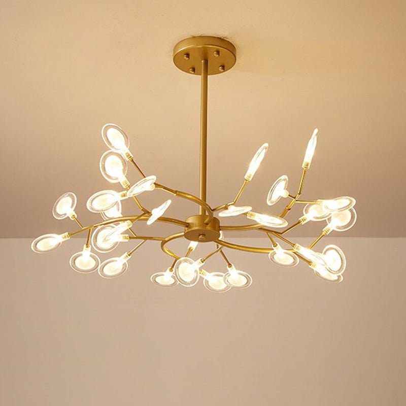 Lustre de Vaga-Lumes Ramificado 30 Ouro B
