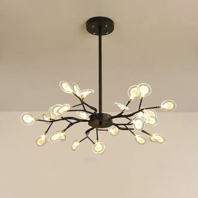 Lustre de Vaga-Lumes Ramificado 30 Preto B