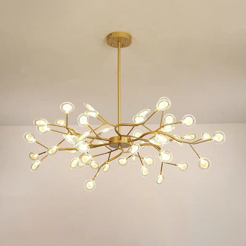 Lustre de Vaga-Lumes Ramificado 54 Ouro B
