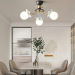 Lustre de Vidro com Design Floral