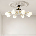Lustre de Vidro com Design Floral