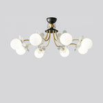 Lustre de Vidro com Design Floral