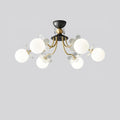 Lustre de Vidro com Design Floral
