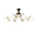 Lustre de Vidro com Design Floral