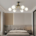 Lustre de Vidro com Design Floral