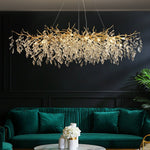 Lustre de cristal no estilo francês Luz quente