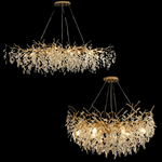 Lustre de cristal no estilo francês