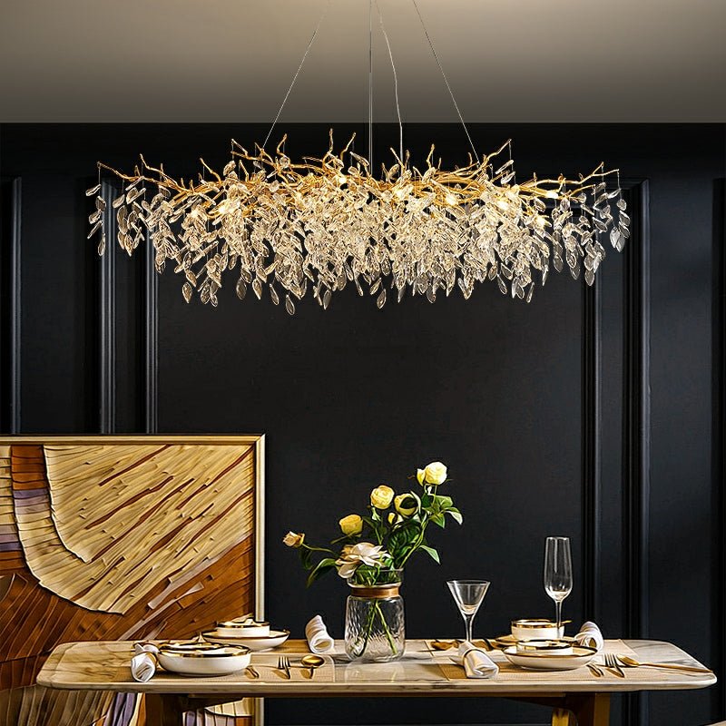 Lustre de cristal no estilo francês