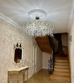 Lustre de cristal no estilo francês