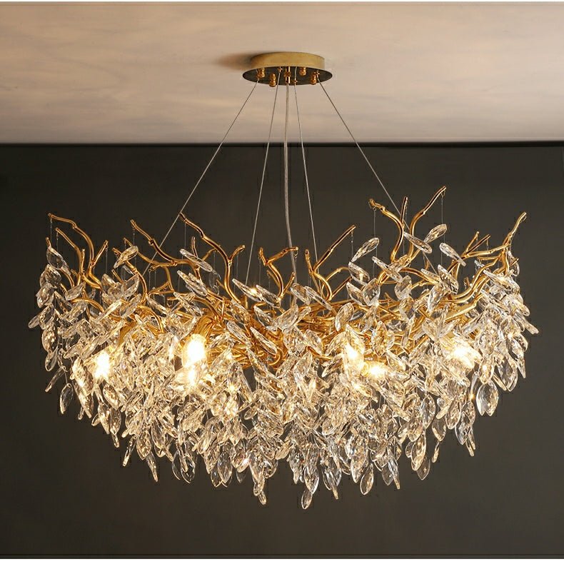 Lustre de cristal no estilo francês