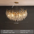 Lustre de cristal no estilo francês