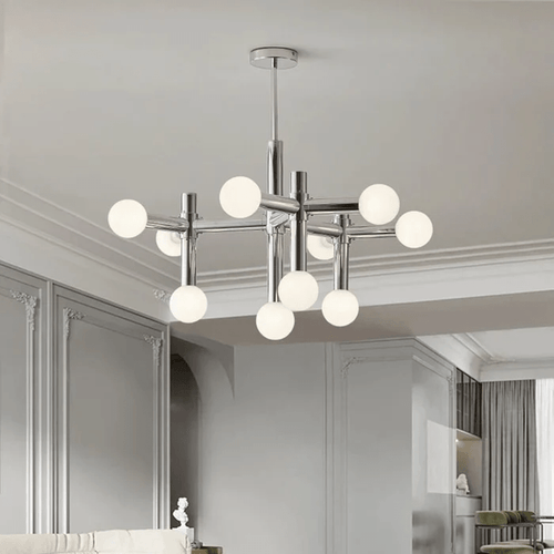 Lustre de vidro com design escandinavo