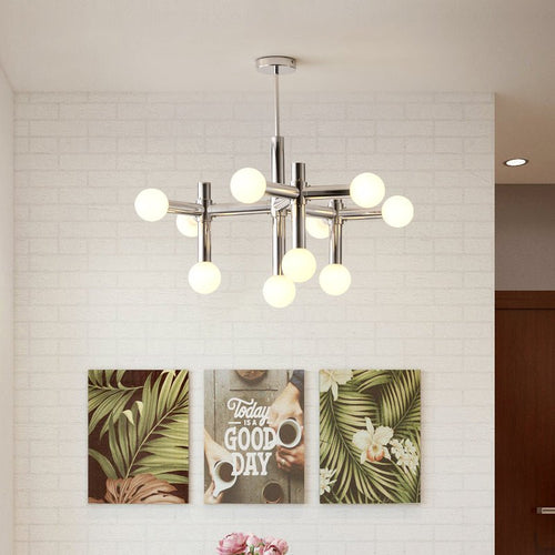 Lustre de vidro com design escandinavo
