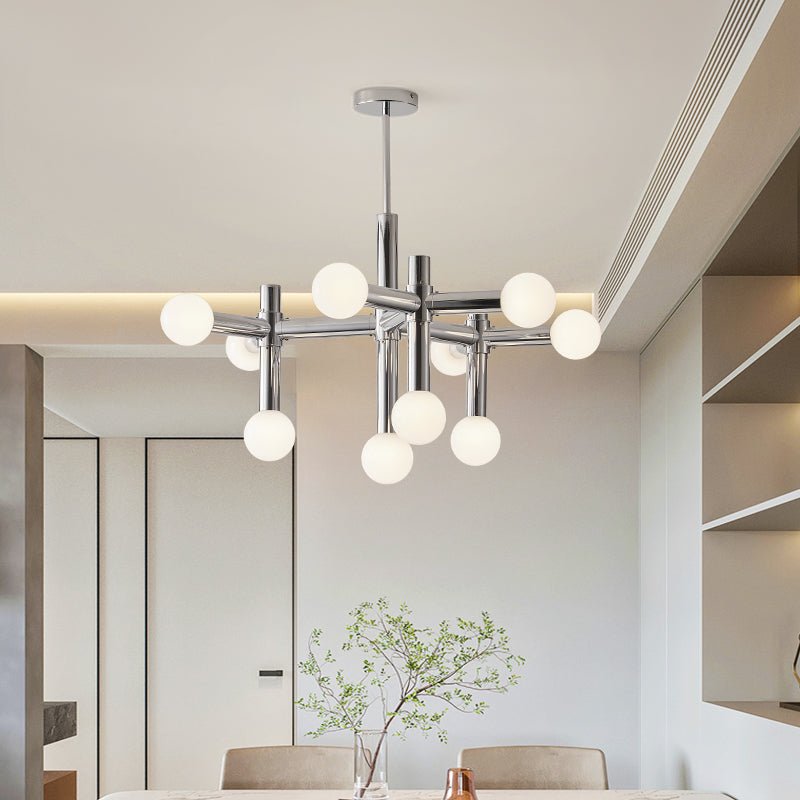 Lustre de vidro com design escandinavo