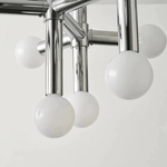 Lustre de vidro com design escandinavo